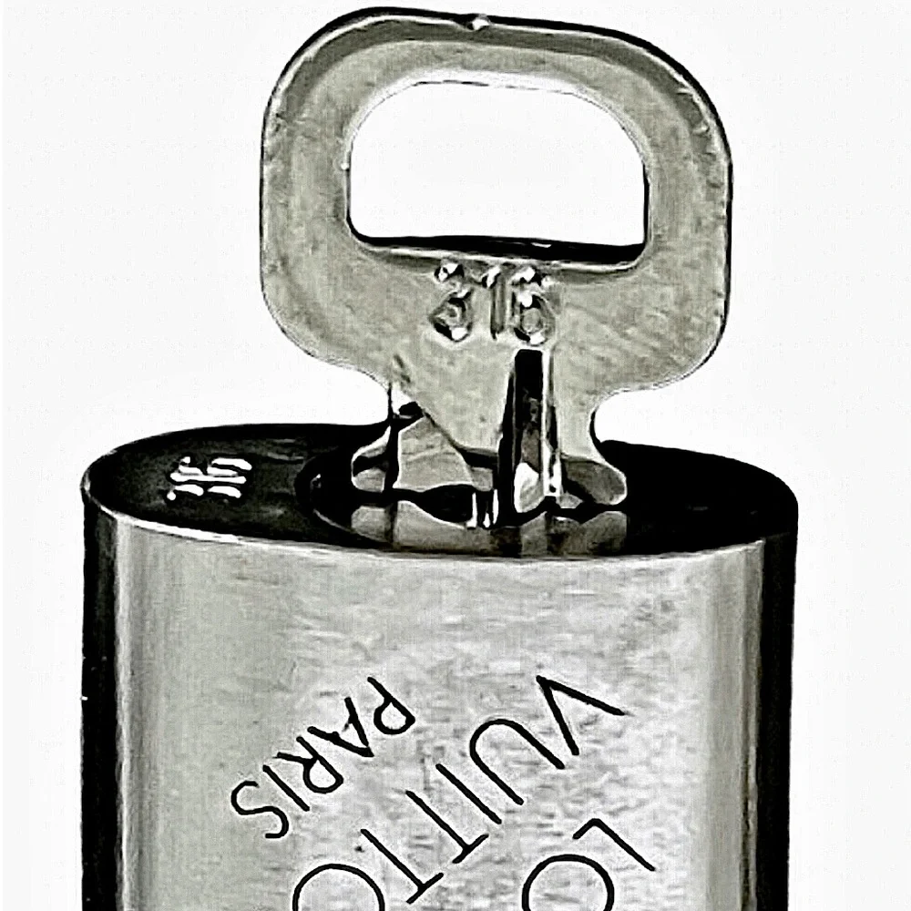 LOUIS VUITTON Silver Lock & Key Brushed Palladium Made In France RARE COA #316